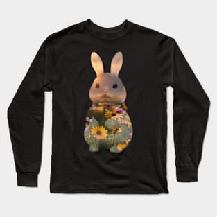 Flower Bunny Long Sleeve T-Shirt